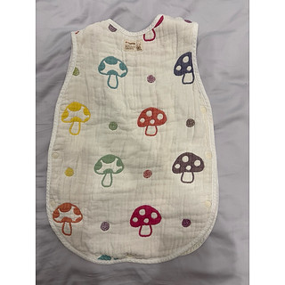 Hoppetta 10mois經典六層紗蘑菇防踢背心35×58cm 0–3 歲