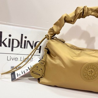 公司貨附發票Kipling 金茶棕手提肩背兩用拉拉包ELENI KPKI62862TE10OS