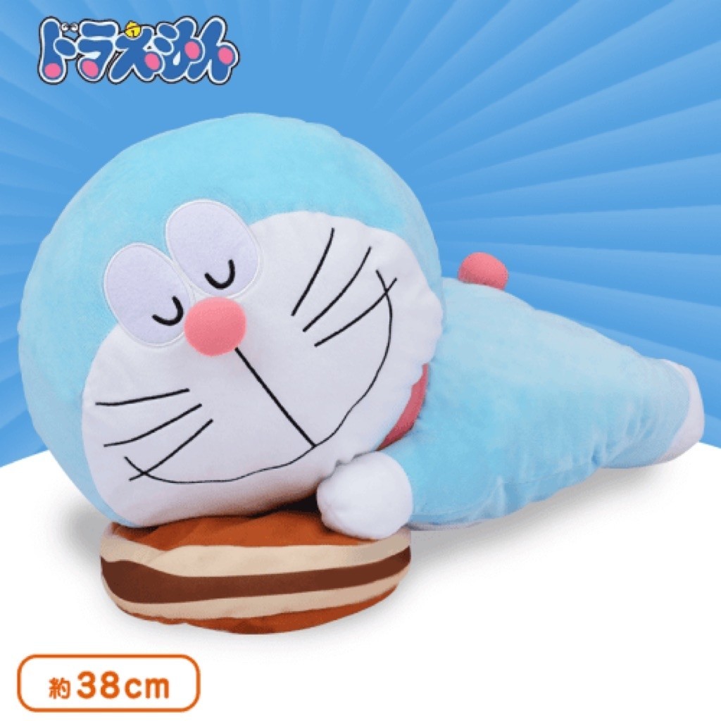 日本限定 DORAEMON 全新商品 有吊牌 哆啦A 夢 趴姿 娃娃 景品 小叮噹 銅鑼燒 睡姿 玩偶 抱枕