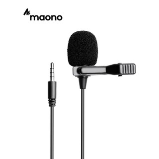 🌺Maono AU402 領夾式麥克風全向電容式領夾麥克風用於數碼相機單反相機手機錄音採訪