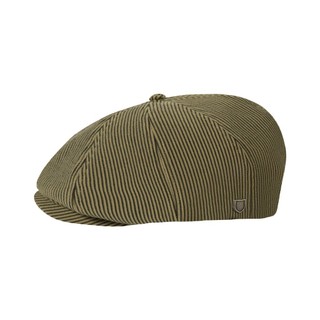 BRIXTON 報童帽 BROOD SNAP CAP DARK TAN 綠底黑條紋 鴨舌帽 復古 10770DTA