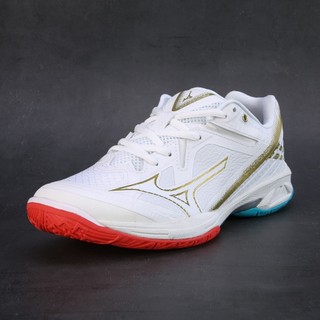 ㊣日本代購🔥Mizuno 美津濃 WAVE CLAW 3 羽球鞋 輕量止滑室內運動鞋 橘藍白色