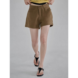 Codibook｜韓國 common unique 棉質後口袋鈕扣短褲［預購］短褲 女裝