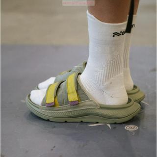 【HOKA】One One Ora Luxe一字拖鞋 輕量泡棉 包覆網眼 柔軟舒適 男鞋 女鞋 1134150BLY 實