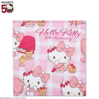 （現）日本 Hello Kitty 50週年 Sanrio Characters x Hello Kitty 手帕 多款