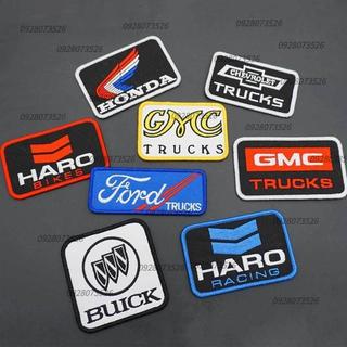 💥限時下殺💥HONDA摩託車徽章刺繡布貼 GMC logo標誌補丁貼 魔鬼氈徽章 創意士氣章