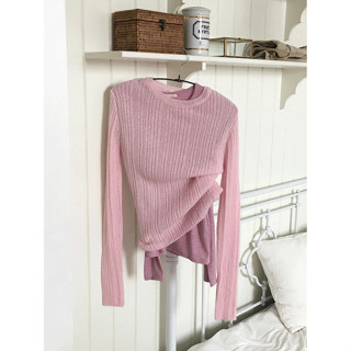 Codibook｜韓國 wonderwonder 條紋長袖針織上衣［預購］針織衫 女裝