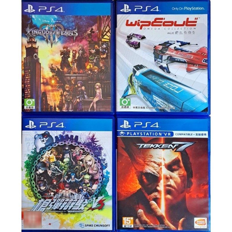 全新！PS4遊戲片 中文版 鐵拳7王國之心3磁浮飛車新槍彈辯駁V3大家的自相殘殺新學期 PS4鐵拳槍彈辯駁 王國之心 3