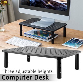 Monitor Stand Riser 3 Height Adjustable Stand Desktop with M