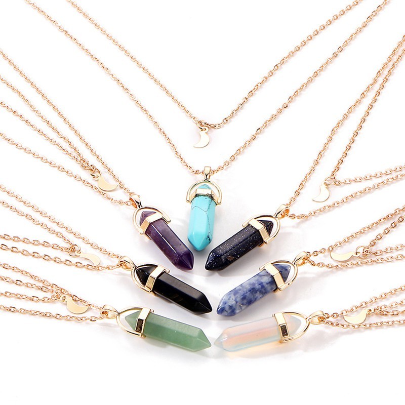Buy 1 Get 1 Free Crystal Opals Natural Stone Quartz Pendants