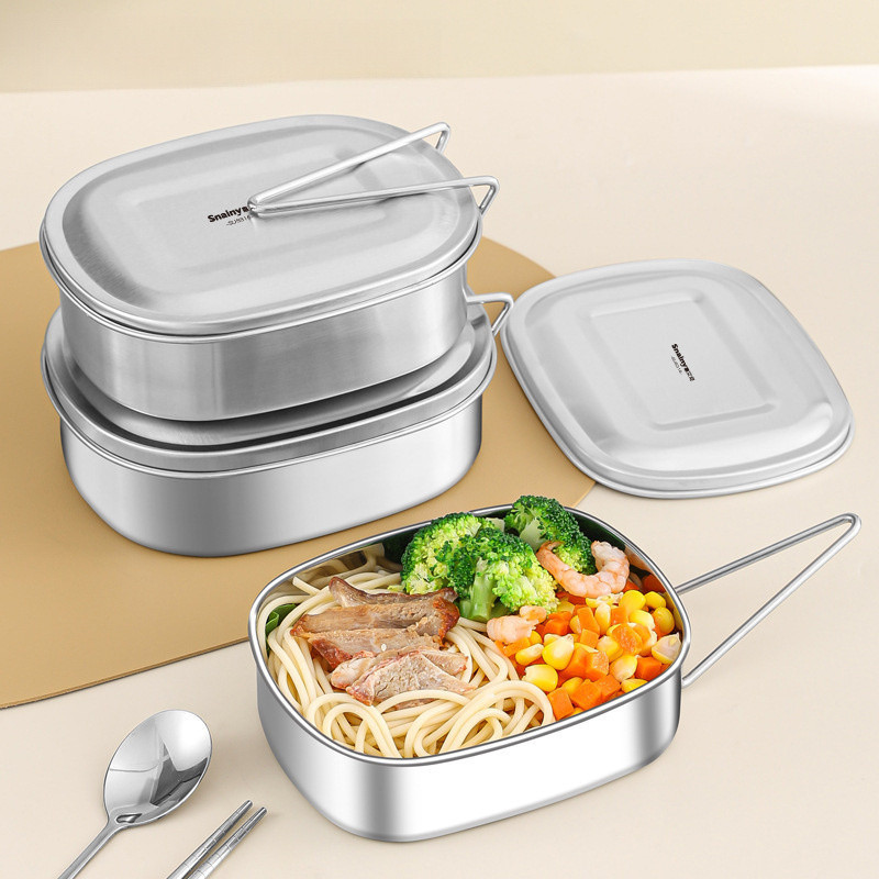 門市直發滿159元免運316不鏽鋼飯盒 食品級飯盒 上班、學生專用打飯餐盒