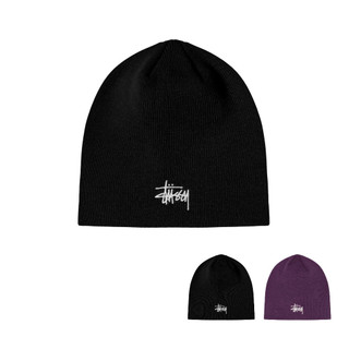 STUSSY 冷帽 細針毛帽 小標 BASIC SKULLCAP BEANIE 毛帽 刺繡 細針【TCC】