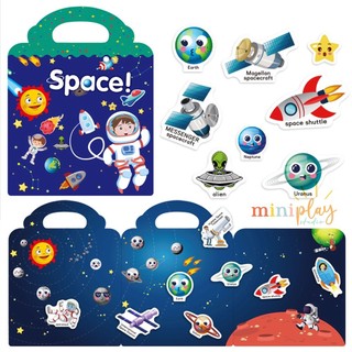 Space Toddler Kids DIY First Sticker Book Stay Home Art Acti