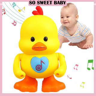 Electric Dancing Duck Toy with Light and Music Duck Walking