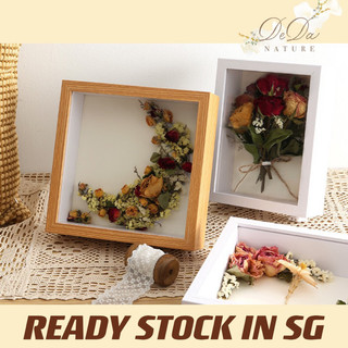 3D 5cm Depth Wooden Frame Shadow Box Flower Doll Labubu Disp