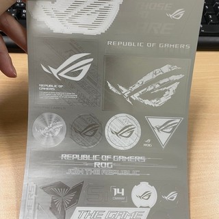 貼紙 ASUS 華碩 ROG 消光 黑底 信仰 電競 玩家 貼紙 標籤貼 機車 汽車 零件