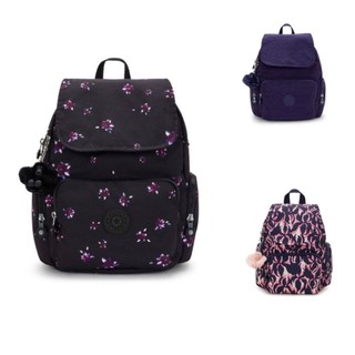 Kipling 掀蓋拉鍊後背包-CITY ZIP S