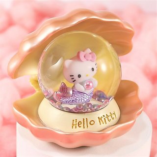 [ 隔日配JARLL 水晶球 ] 三麗鷗 Hello Kitty玫瑰花 真誠的愛 花仙子水晶球音樂盒 生日 兒童節 婚禮