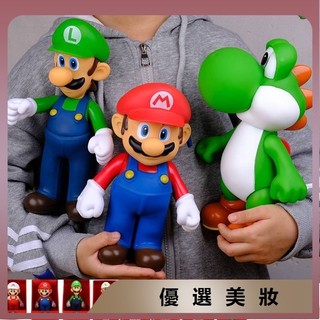 熱銷💕馬力歐 Mario 瑪莉歐 巨大超級瑪麗兄弟擺件 公主 白蘑菇 手辦 模型 玩具 兒童禮物 生日禮物