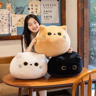 全館299免運 Q嫩黑貓抱枕🎁台灣出貨🐈‍⬛超柔軟 貓咪抱枕 黑貓咪抱枕 小貓咪玩偶 球貓抱枕 貓抱枕 黑貓