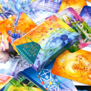 【現貨】生命之樹神諭卡Tree of Life Oracle 卡巴拉生命樹進階占卜神諭牌 高能量進階神諭卡自然之靈