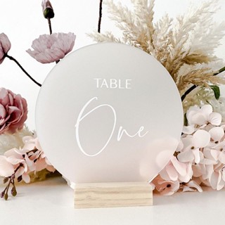 【客製化】婚禮桌卡 訂製 磨砂亞克力 婚宴桌卡 婚禮簽到臺 卡寶寶宴立牌 婚慶高檔 酒席席位卡定