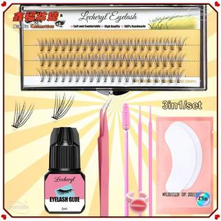 ✨日系清純✨Lvcheryl 1 Box 10D 60Pcs Human Hair Eyelash Extension