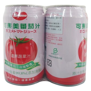 (超取限2/宅配限10)可果美 蕃茄汁(有鹽)(340mlX4罐/組)[大買家]