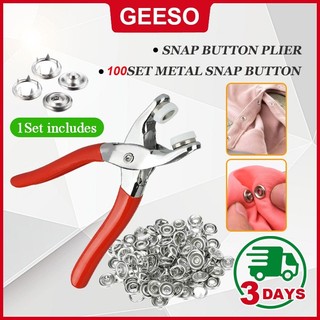 Snap Button Plier Metal Snap Button Set Five-Claw Snap Butto