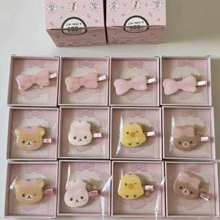 [特價]San-x輕鬆小熊髮夾可愛蝴蝶結鴨嘴夾甜妹學生百搭側邊劉海碎髮夾