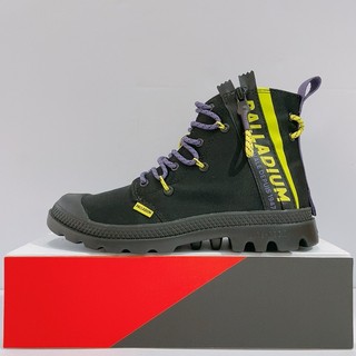 PALLADIUM PAMPA LITE LACE IT 男女款 幻紫黑 有機棉 拉鍊款 休閒靴 78353-099