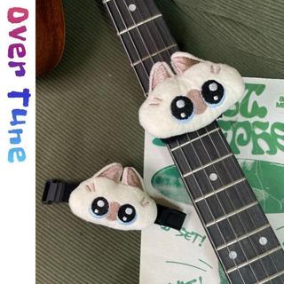 💰好物熱賣💸悶音束帶 悶音乾淨 吉他消音帶 制音帶 消音圈 可愛暹羅貓電吉他悶音帶貝斯吉他領結護弦制音悶音 0820