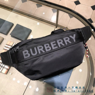 BURBERRY 博柏利 ECONYL® Sonny 黑色 腰包 胸口包 斜肩包 80256681 實拍
