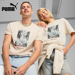 【PUMA】 流行系列Club de Course圖樣短袖T恤 男女共同 男女 62672987 歐規｜官方直營