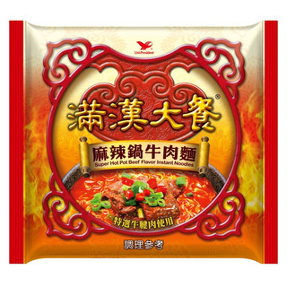 統一滿漢大餐麻辣鍋牛肉麵(袋)[箱購]200g克 x 12Pack包【康達盛通】