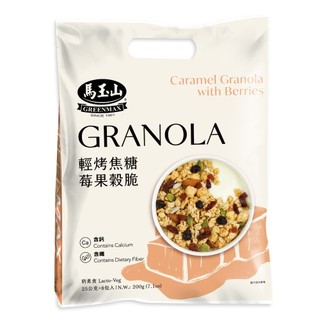 馬玉山 輕烤焦糖莓果穀脆 25g x 8包【萬家福】