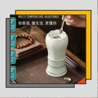❤限時下殺❤手持式無煙品香爐 電子香薰爐 機械調溫50℃-400℃ 臺灣升溫晶片 家居車用無線電香爐 檀香爐/