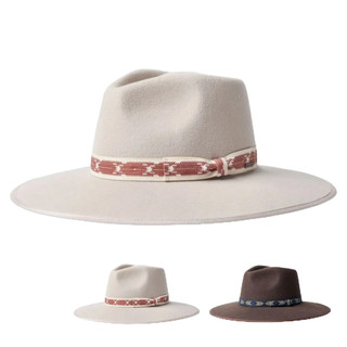 BRIXTON JO RANCHER HAT 圖騰緞帶 硬挺紳士帽 羊毛紳士帽 大邊紳士帽 紳士帽