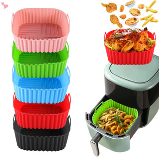 Silicone Liners Square 8.27 Inches, for Air Fryer Basket, No