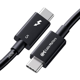 Cable Matters 107062-BLK-1m Thunderbolt 5 80Gbps 傳輸線 240W 充電