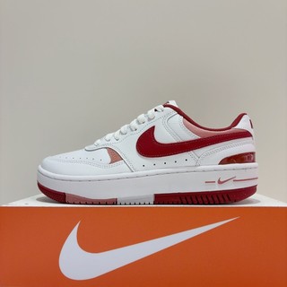 NIKE GAMMA FORCE 女生 白紅色 厚底 皮革 舒適 運動 休閒鞋 FQ8877-100