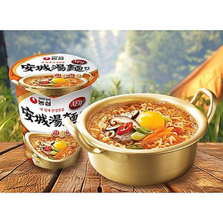 韓國 Nongshim 農心 安城杯麵 原味 橘杯 66克 海鮮湯麵 韓國限定 泡麵 杯裝 湯麵 露營必備 小杯麵