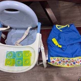 Chicco Pocket snack攜帶式輕巧餐椅座墊藍色 英國 brother max 副食品分裝盒
