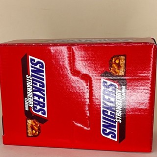 【Snickers士力架】花生可可巧克力棒 草莓口味 （15入/盒）