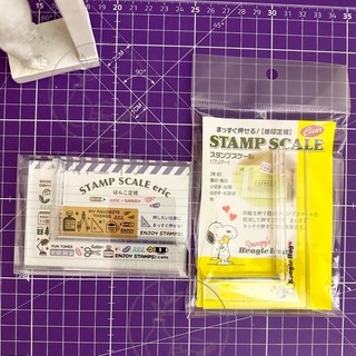 ※風之物※ STAMP SCALE eric ／ 史努比 印章尺 L字型定規 尺印章對齊工具 手帳印章