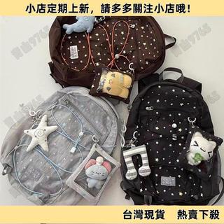 【限時特惠】書包 背包 後背包 雙肩包 新款輕便星辰航母學生雙肩包書包大容量小眾ins印花揹包輕薄 旅行電腦後背包