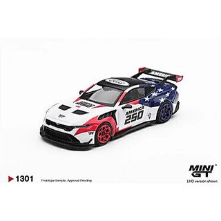 🔹MINI GT 1301 Ford Mustang GTD America 250 USA Exclusive 吊卡