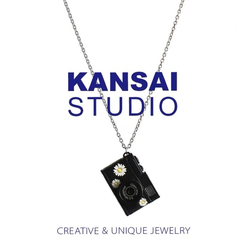 KANSAI自製權志龍小雛菊相機項鍊日系土酷蹦迪閃光燈鍊子