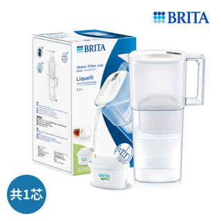 BRITA 日系簡約濾水壺MXPRO-白【萬家福】