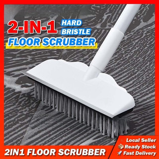 Floor Brush Hard Bristle Bathroom Long Handle Cleaning Floor